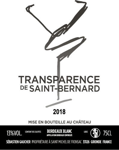 Vin Bordeaux Blanc Transparence Appellation Bordeaux (33)